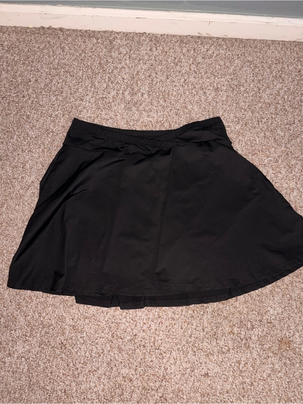 SHEIN Black Circle Skater Skirt